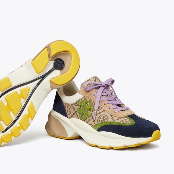 Tory Burch T Monogram Good Luck Trainer - Picture 3 of 16